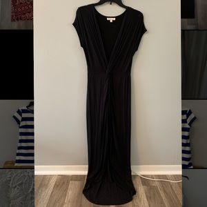 Deep V Maxi Dress